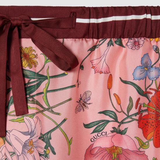 25FW 구찌 스트레이트 팬츠 837980Z7AUH5057 Pink - GUCCI