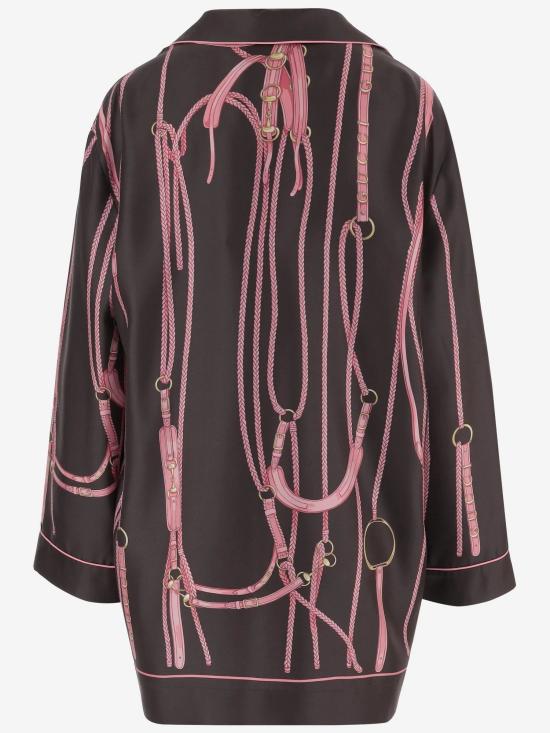 25FW 구찌 블라우스 848553ZAT9Y2083 Brown - GUCCI