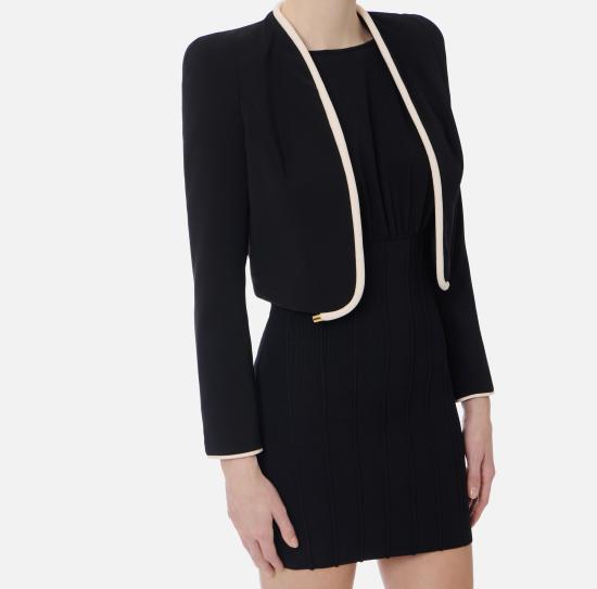 26SS 엘리자베타프랜치 수트 자켓 GI21461E2 685 Nero burro - ELISABETTA FRANCHI