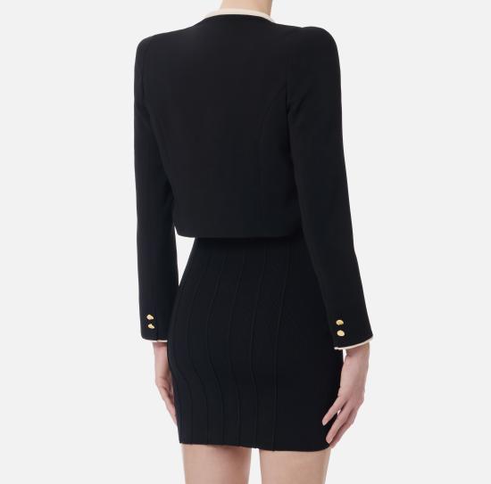 26SS 엘리자베타프랜치 수트 자켓 GI21461E2 685 Nero burro - ELISABETTA FRANCHI