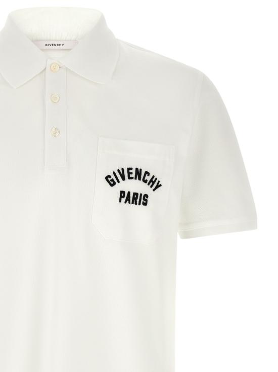 26SS 지방시 폴로 티셔츠 BML00T3YSD100 White - GIVENCHY