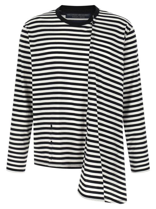 26SS 요지 야마모토 가디건 HKT56074WHTXBLK1 White Black