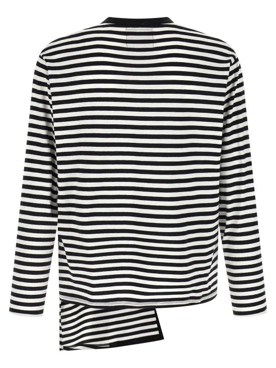 26SS 요지 야마모토 가디건 HKT56074WHTXBLK1 White Black - YOHJI YAMAMOTO