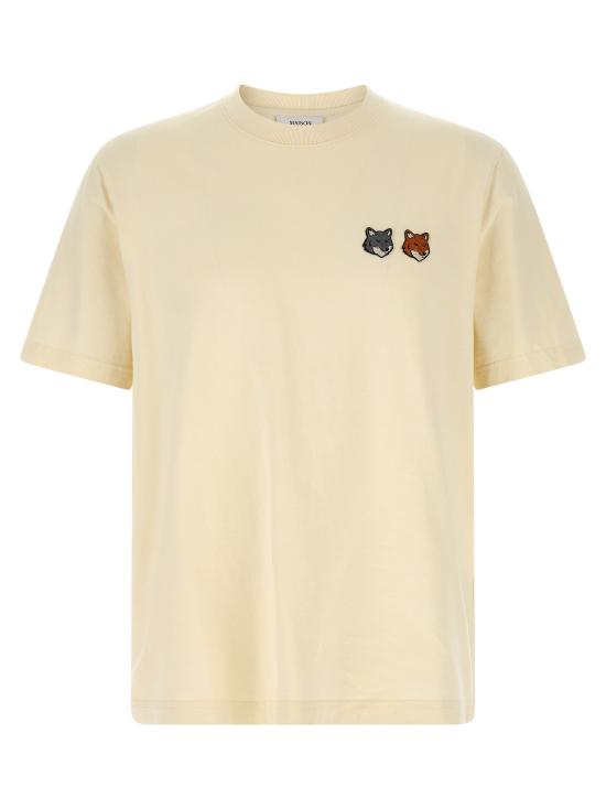 26SS 메종키츠네 반팔 티셔츠 OM011CFKJ7025P702 Beige