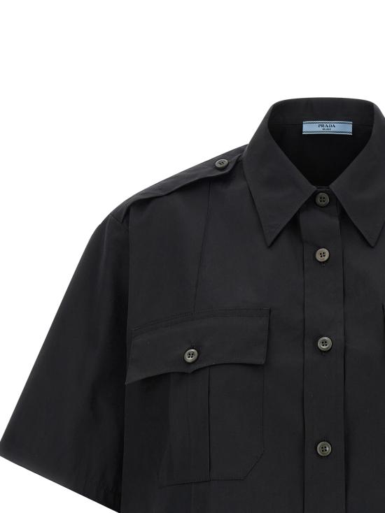 26SS 프라다 블라우스 P411JSOOO1XV2F0002 Black - PRADA