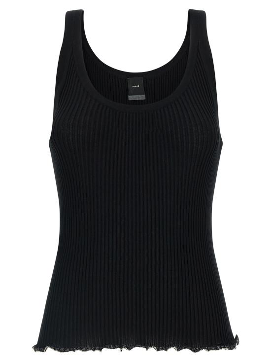 26SS 핑코 민소매 티셔츠 106323A343Z99 Black