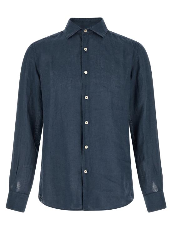 26SS 세인트바쓰 긴팔 셔츠 PAMPLONALINEN61BLUENAVY Blue