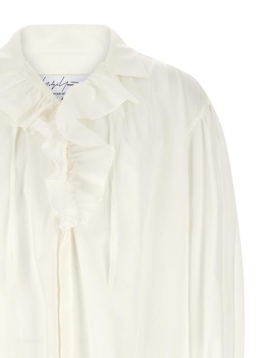 26SS 요지 야마모토 긴팔 셔츠 HKB14054WHITE1 White - YOHJI YAMAMOTO