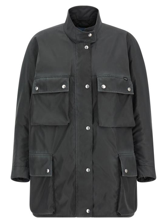 26SS 프라다 트렌치 코트 292362SOOO19YEF0112 Gray