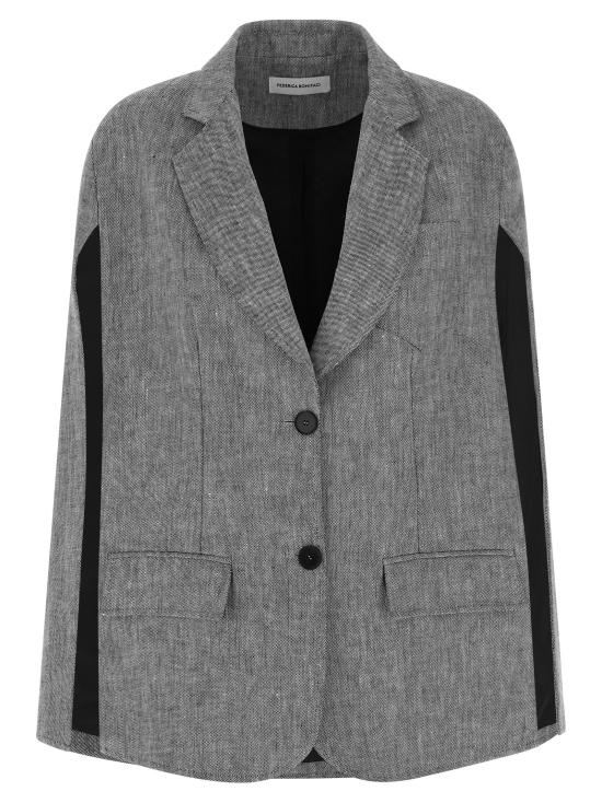 26SS 페데리카 보니파치 케이프 KA053GREYWHITE Gray