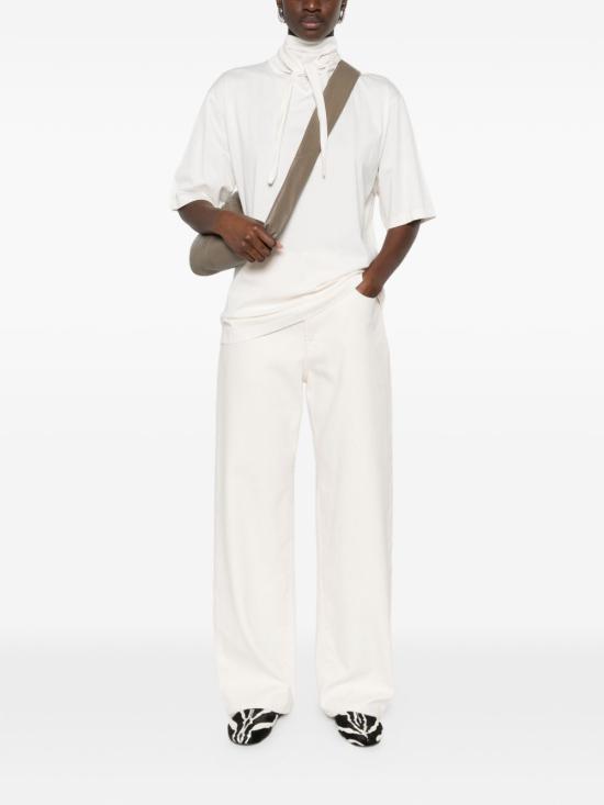 26SS 르메르 저지 숄더 티셔츠 TS0030LJ1018048 LIGHT CREAM DOM - LEMAIRE