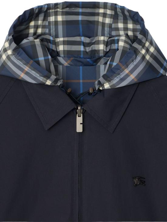 26SS 버버리 리버시블 체크 코튼 자켓 8118012 C4008 Blue - BURBERRY