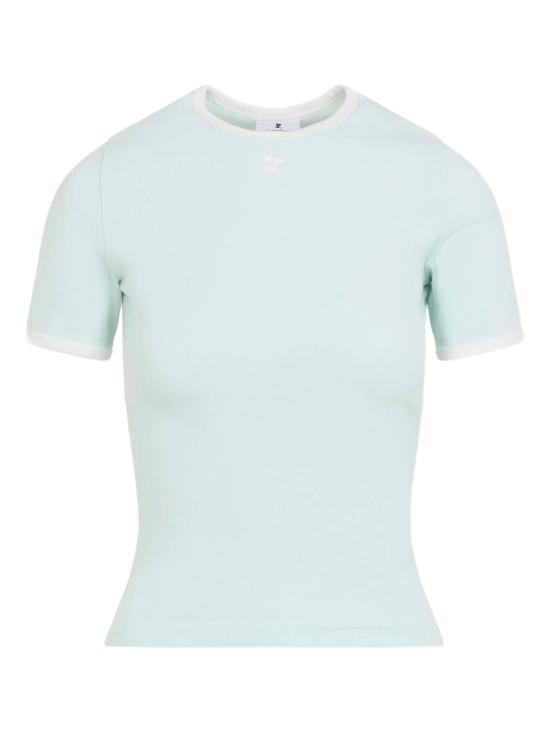 26SS 쿠레쥬 반팔 티셔츠 125JTS017JS0203 B216 LIGHT MINT HERITAGE WHITE