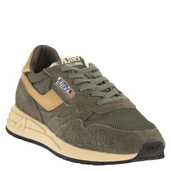 26SS 오트리 릴윈드 로우 나일론 스웨이드 스니커즈 WWLM KHAKI - AUTRY