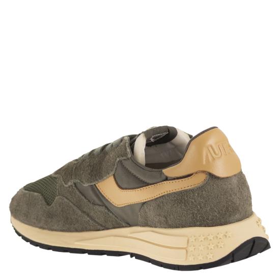 26SS 오트리 릴윈드 로우 나일론 스웨이드 스니커즈 WWLM KHAKI - AUTRY