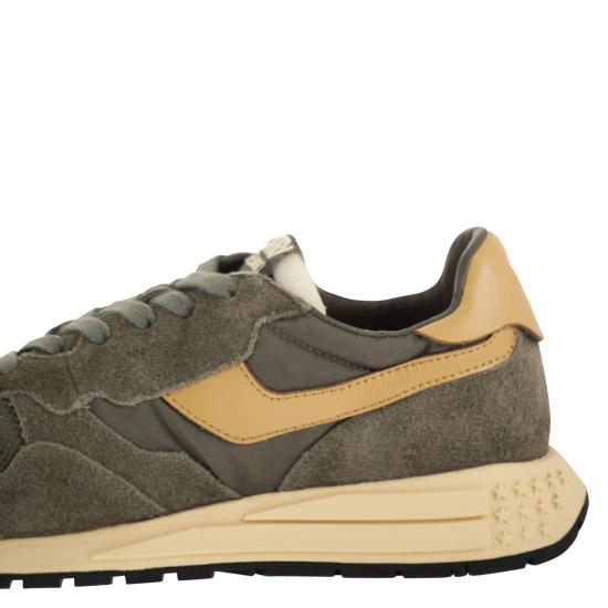 26SS 오트리 릴윈드 로우 나일론 스웨이드 스니커즈 WWLM KHAKI - AUTRY