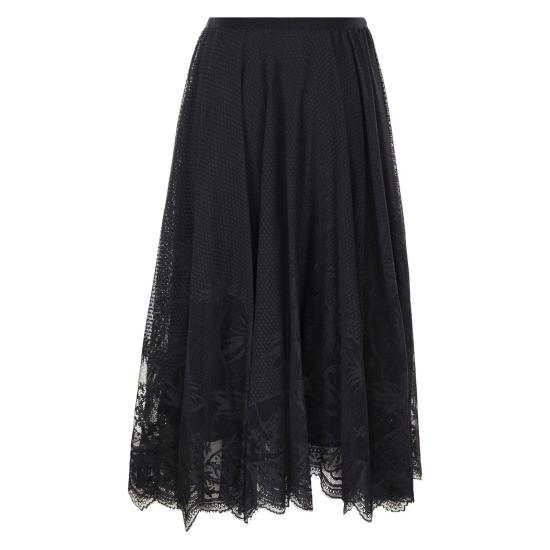 26SS 파비아나 필리피 롱 스커트 GND276F850 NIGHT BLUE - FABIANA FILIPPI