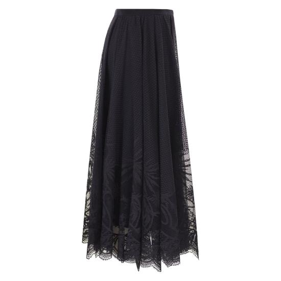 26SS 파비아나 필리피 롱 스커트 GND276F850 NIGHT BLUE - FABIANA FILIPPI