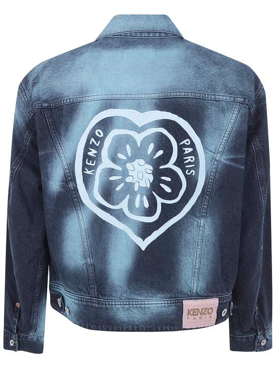 26SS 겐조 데님 자켓 FG55DV3146K7 62 OVERDYE DENIM GLACIER - KENZO