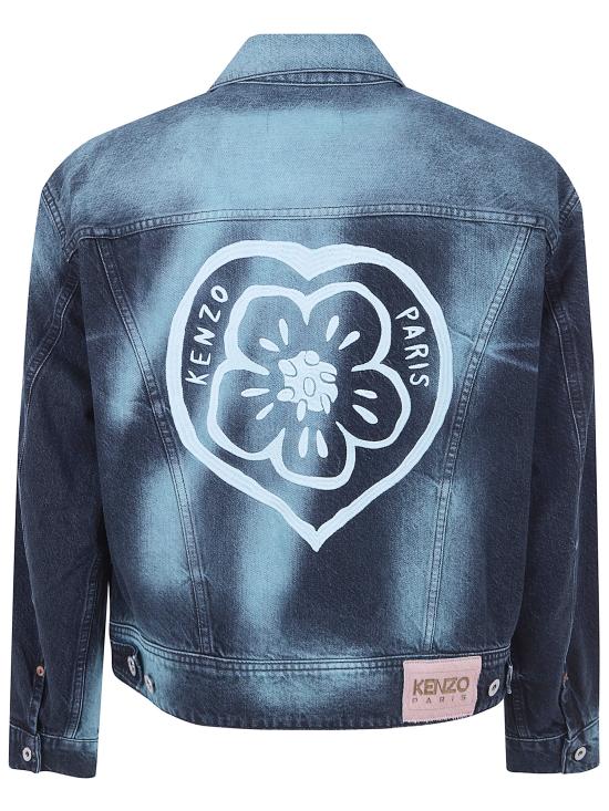26SS 겐조 데님 자켓 FG55DV3146K7 62 OVERDYE DENIM GLACIER - KENZO