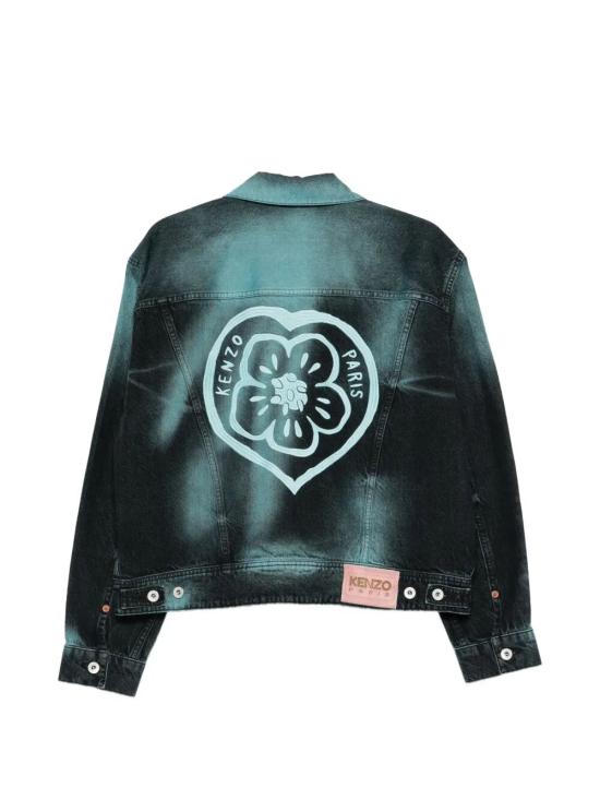 26SS 겐조 데님 자켓 FG55DV3146K7 62 OVERDYE DENIM GLACIER - KENZO