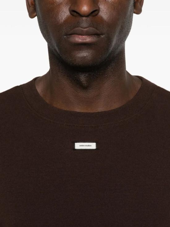 26SS 엔타이어 스튜디오 반팔 티셔츠 ESSS26TT01876 6239 REDWOOD - ENTIRE STUDIOS