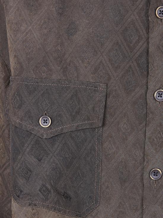 26SS 우마 왕 긴팔 셔츠 UM1516 UW690 DARK BROWN - UMA WANG