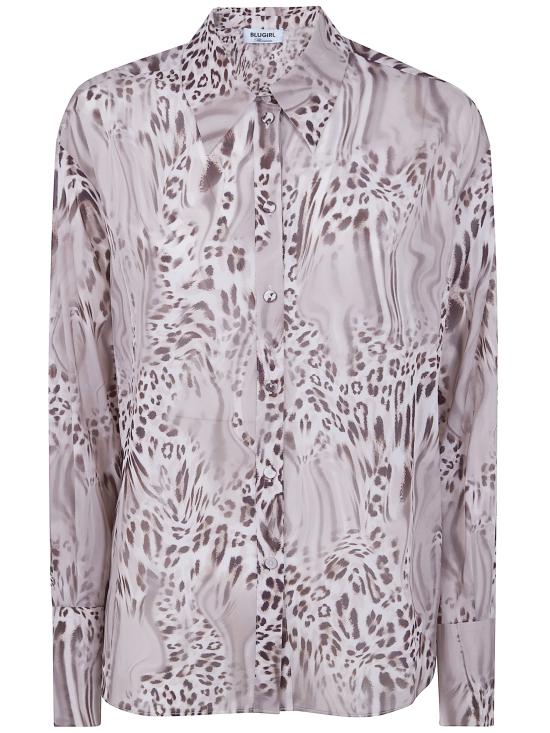 26SS 블루걸 셔츠 RA6035T2949 P9371 MELTED LEOPARD