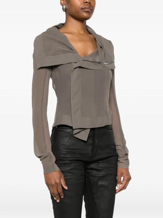 26SS 릭 오웬스 가죽 자켓 RP01F6708 GTUS 34 DUST - RICK OWENS