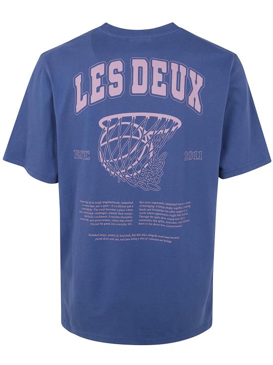 26SS 레듀 반팔 티셔츠 1001473 430 DARK DENIM BLUE - LES DEUX
