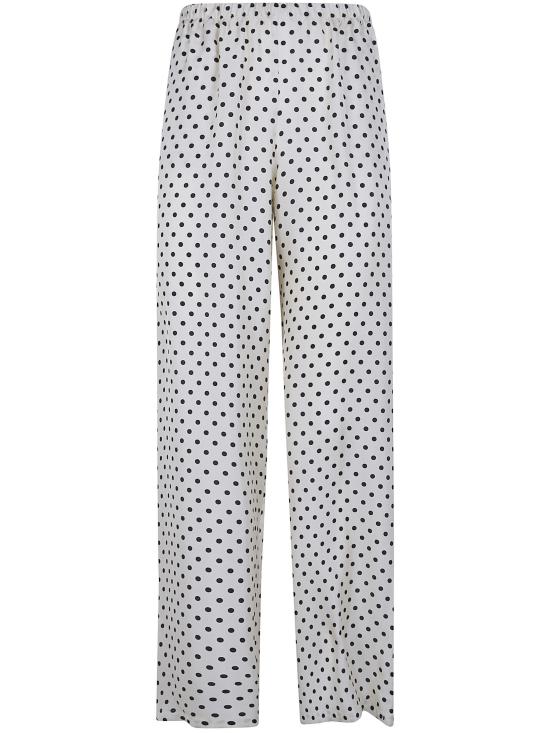 26SS 로라 우비나티 스트레이트 팬츠 E6P03TP 1A WHITE BLACK