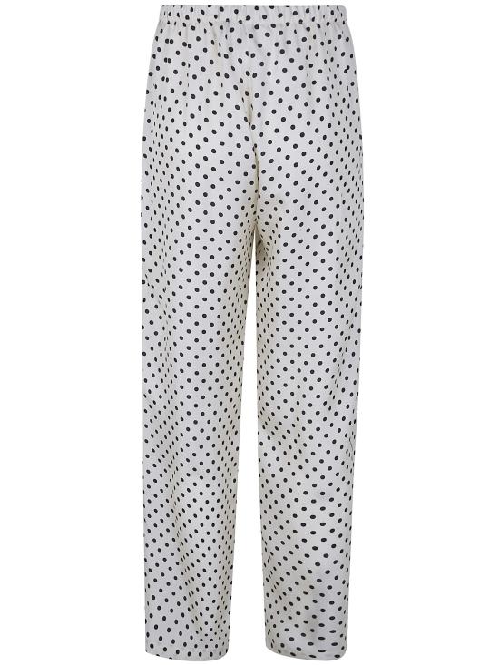 26SS 로라 우비나티 스트레이트 팬츠 E6P03TP 1A WHITE BLACK - LAURA URBINATI