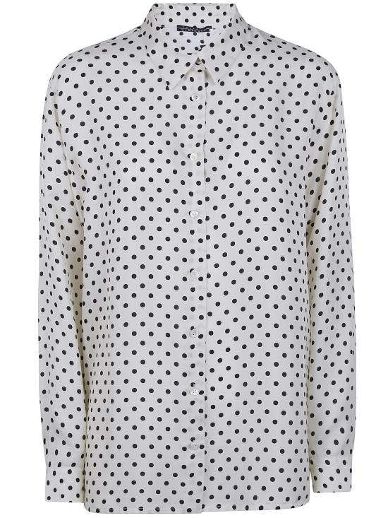 26SS 로라 우비나티 셔츠 E6T11TP 1A WHITE BLACK