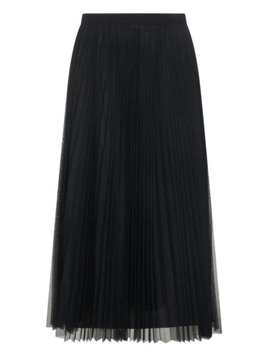 26SS 파비아나 필리피 와이드 플리츠 튤 스커트 GND266F426L738 5146 NIGHT BLUE - FABIANA FILIPPI