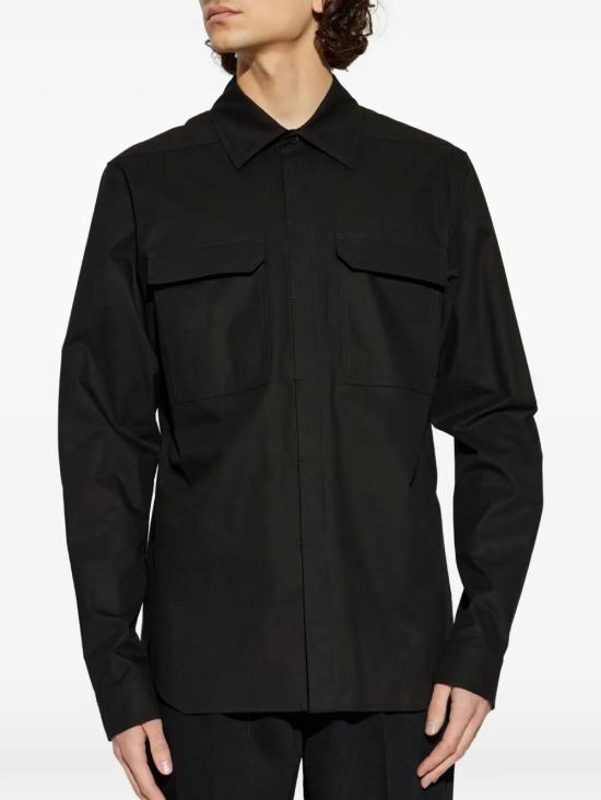 26SS 릭 오웬스 긴팔 셔츠 RU01F2291 WT 09 BLACK - RICK OWENS