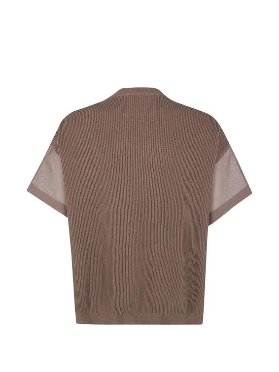 26SS 브루넬로 쿠치넬리 스웨터 M19259500 C9714 LEATHER - BRUNELLO CUCINELLI