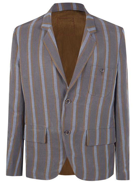 26SS 우마 왕 수트 자켓 UM6517 UW063 BROWN BLUE - UMA WANG