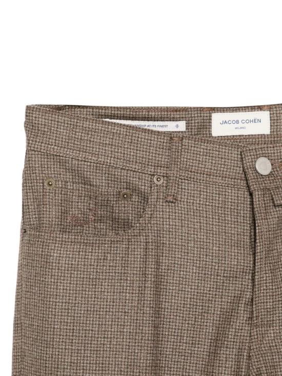 25FW 야콥코헨 스트레이트 팬츠 JUMQW004001T803ARW 0537Q MARRONE BRUCIATO QUADRETTO - JACOB COHËN