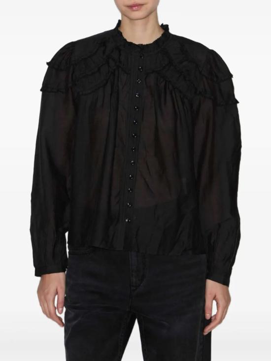 26SS 이자벨마랑 반팔 티셔츠 HT0681FBB3J04E 01BK BLACK - ISABEL MARANT