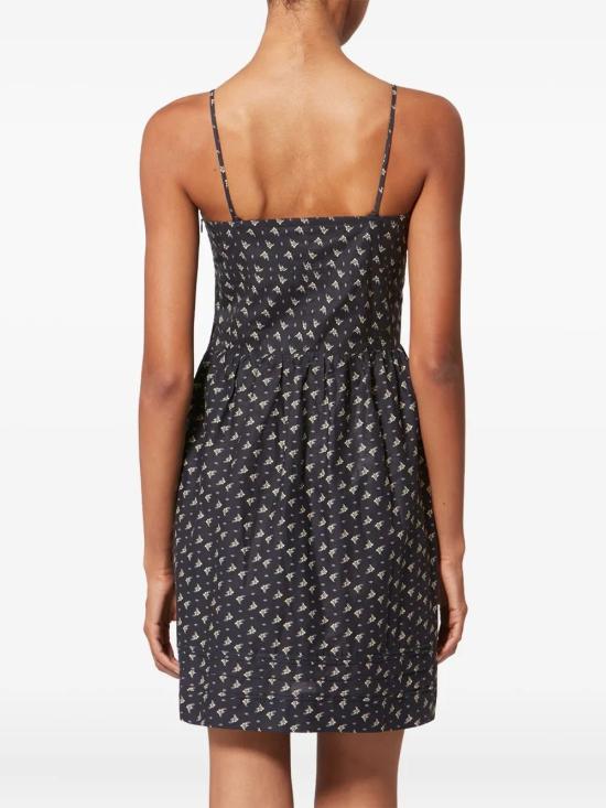 26SS 이자벨마랑 미디 원피스 RO1023FAD1J10E BKEC BLACK ECRU - ISABEL MARANT