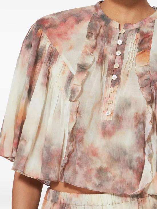 26SS 이자벨마랑 반팔 티셔츠 HT0854FAD1J13E 90BE BEIGE - ISABEL MARANT