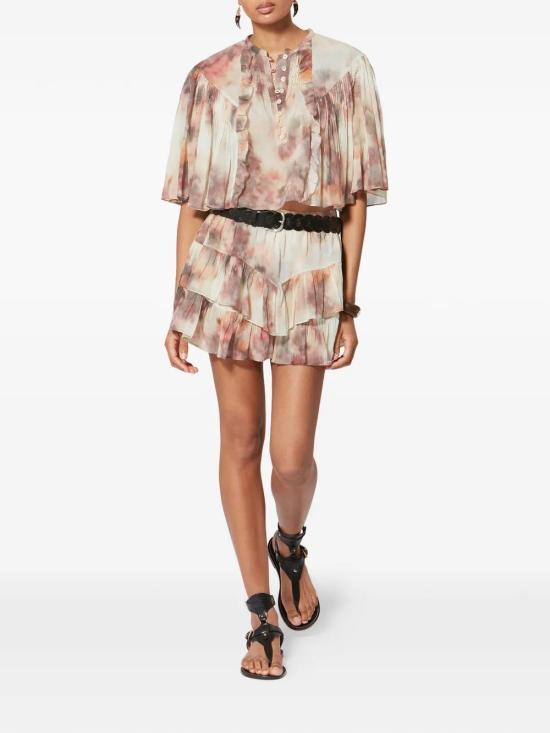 26SS 이자벨마랑 반팔 티셔츠 HT0854FAD1J13E 90BE BEIGE - ISABEL MARANT