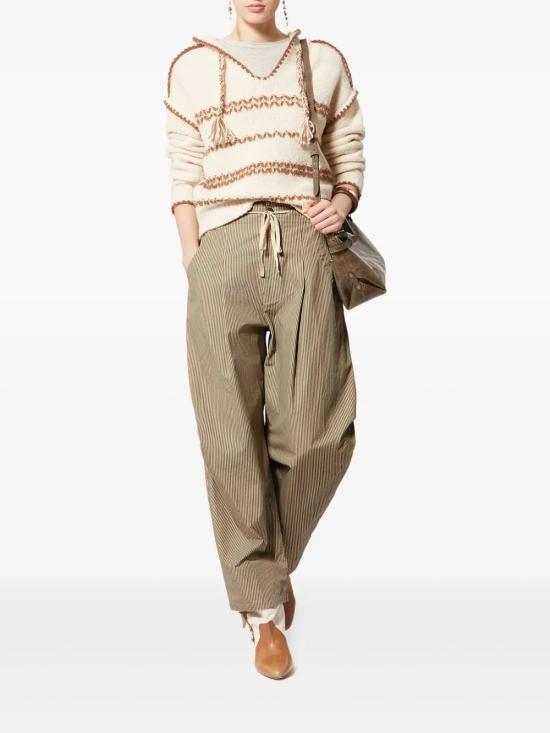 26SS 이자벨마랑 스트레이트 팬츠 PA0673FAD1C02E BEKH BEIGE KHAKI - ISABEL MARANT