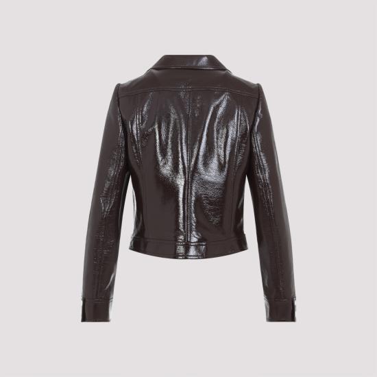 26SS 쿠레쥬 가죽 자켓 PERCBL005VY0014 1983 CHOCOLATE - COURREGES