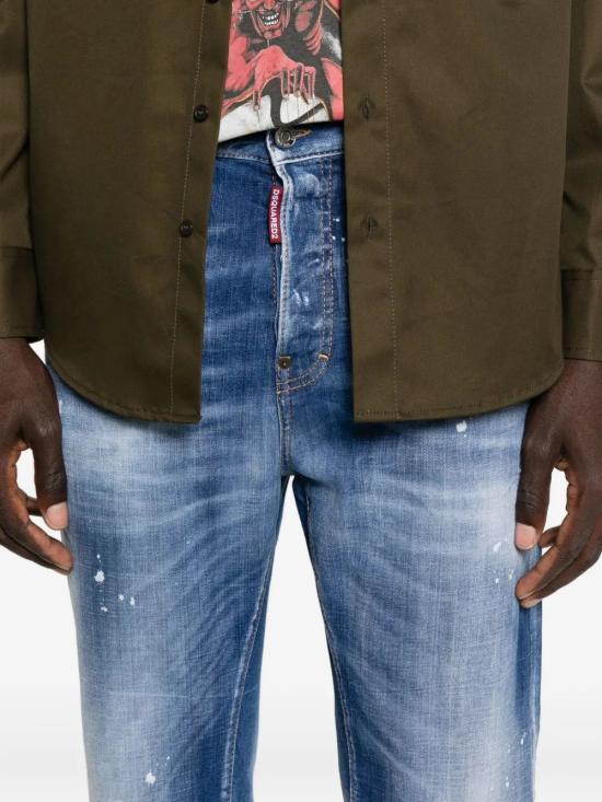 25FW 디스퀘어드2 스트레이트 팬츠 S71LB1710D30010 470 NAVY BLUE - DSQUARED2