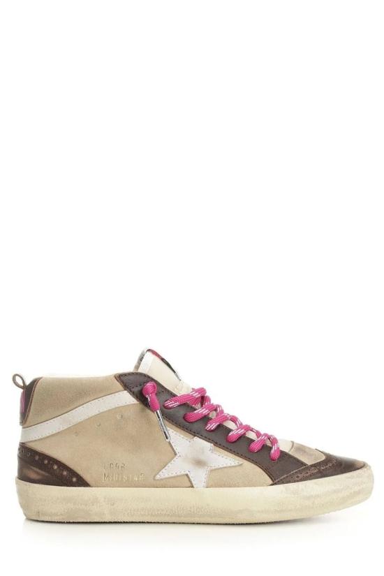 26SS 골든구스 미드 스타 스니커즈 GWF00122F008099 55639 BROWN BEIGE WHITE