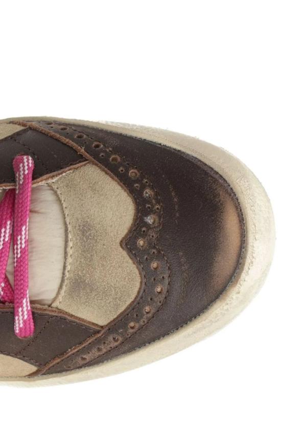 26SS 골든구스 미드 스타 스니커즈 GWF00122F008099 55639 BROWN BEIGE WHITE - GOLDEN GOOSE