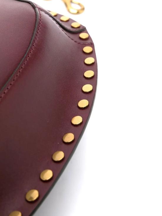 26SS 이자벨마랑 오스칸 문 백 PP0003FAA1C01M 80BY BURGUNDY - ISABEL MARANT