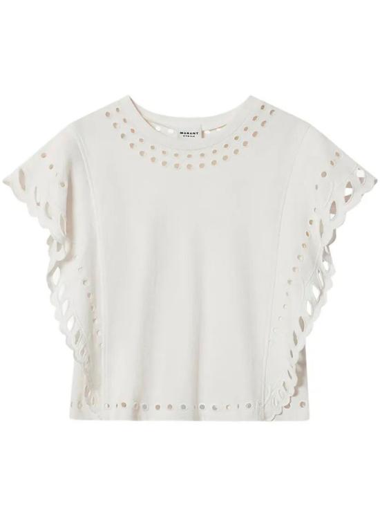 26SS 이자벨마랑 반팔 티셔츠 TS0298FAD1N08E 23EC ECRU
