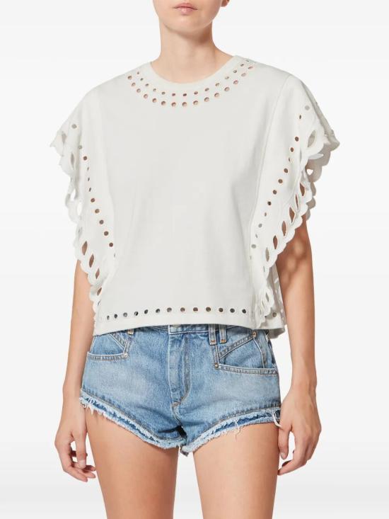 26SS 이자벨마랑 반팔 티셔츠 TS0298FAD1N08E 23EC ECRU - ISABEL MARANT